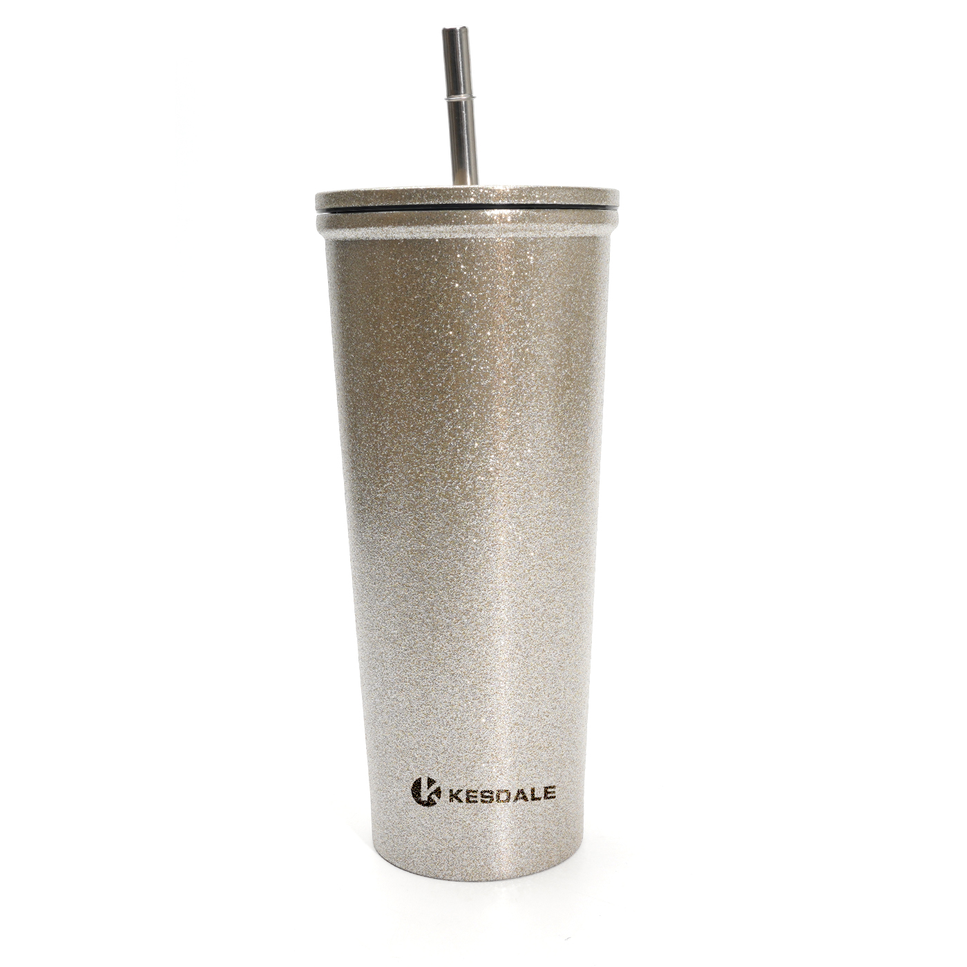 24 oz. Stainless Steel Water Cup With Straw