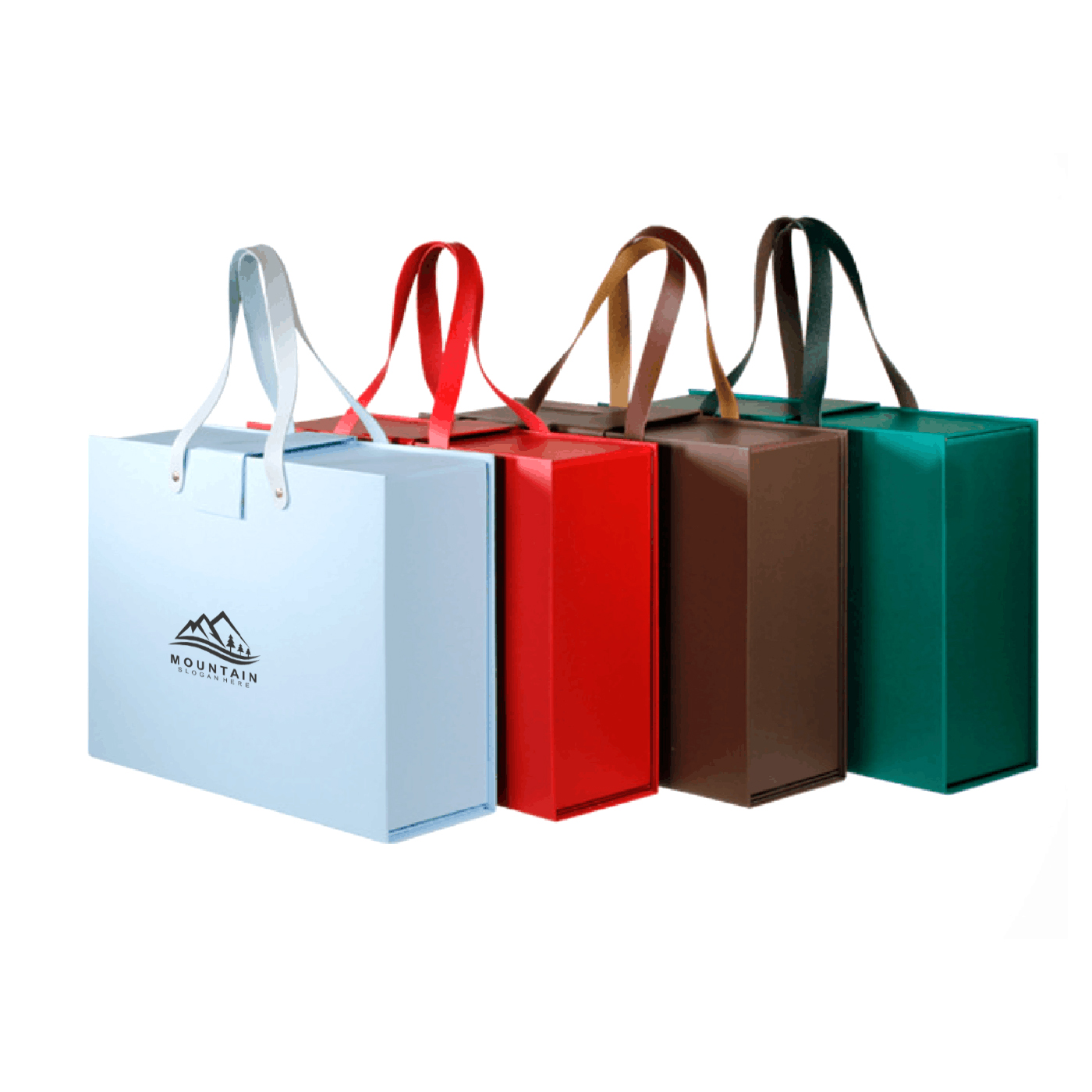 Portable Foldable Gift Box With Handle