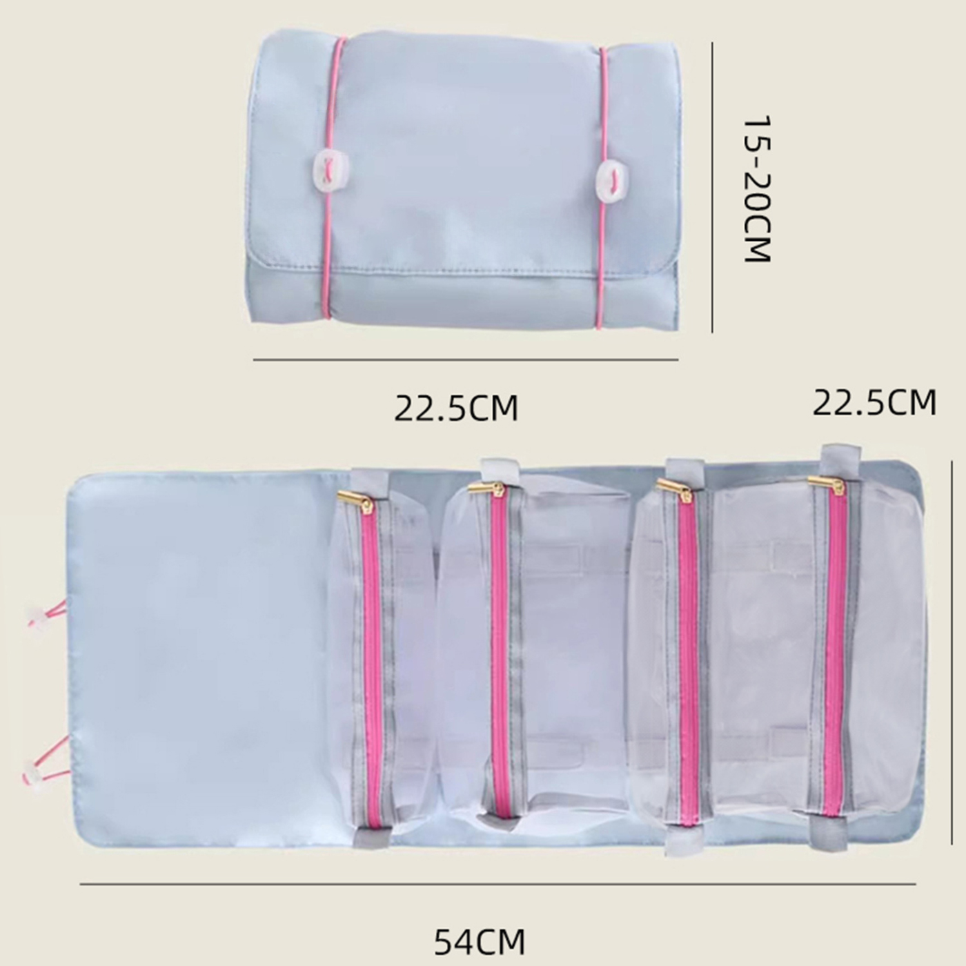 Folding Travel Cosmetic Bag3