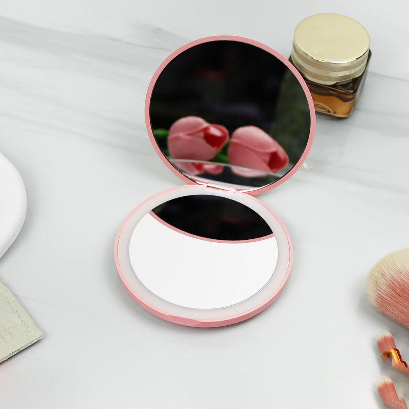 Folding Vanity Compact Mirror With Light3