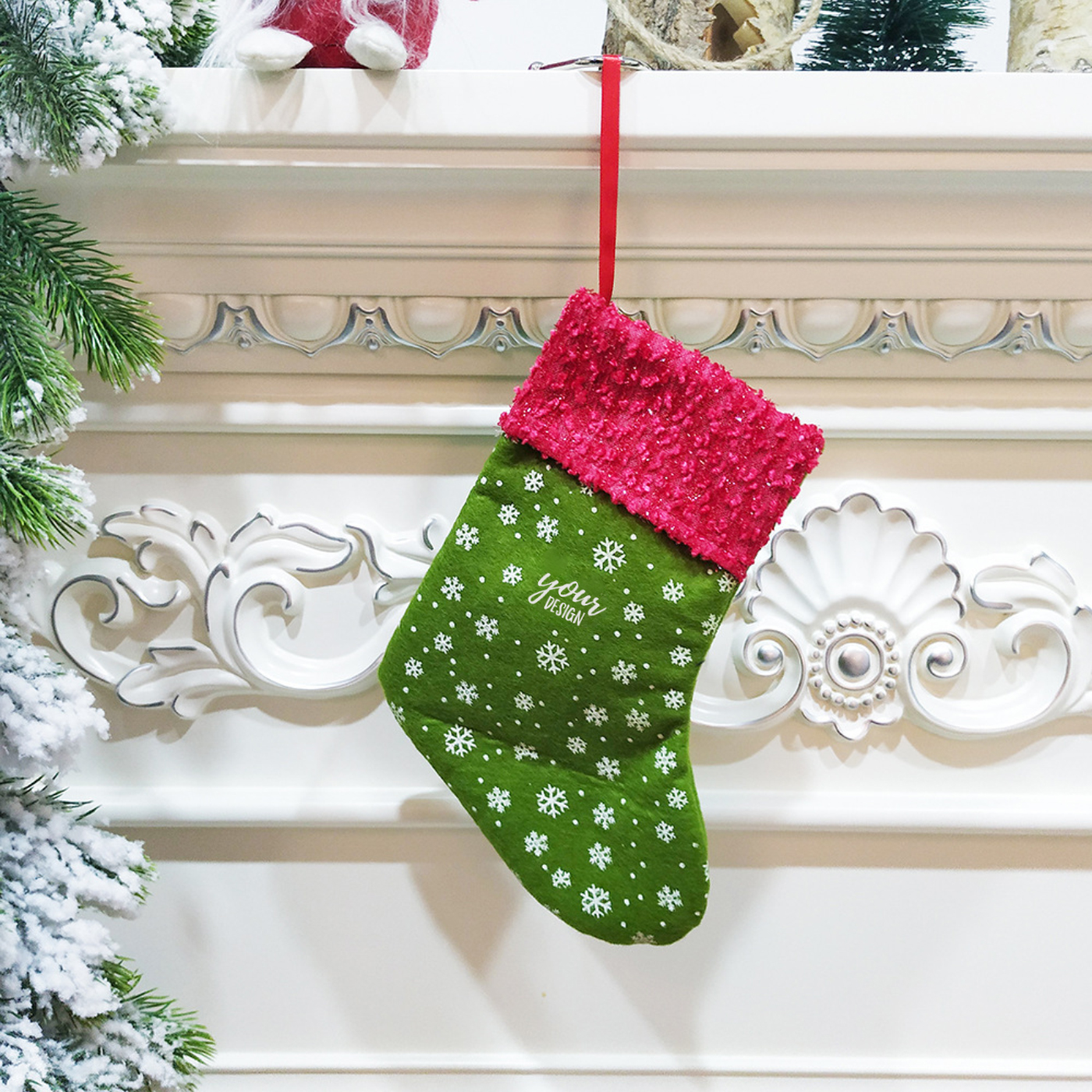 Christmas Stocking Shaped Gift Bag1