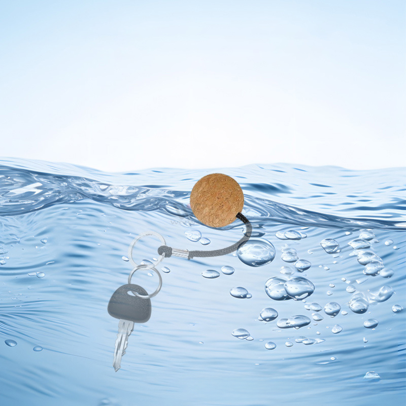 Floating Cork Key Ring1