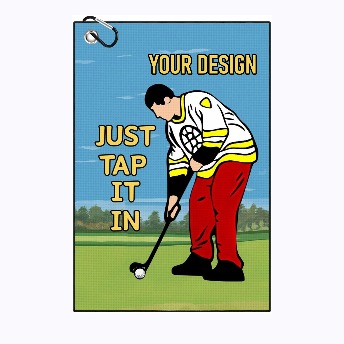 Golf Towel With Carabiner Clip