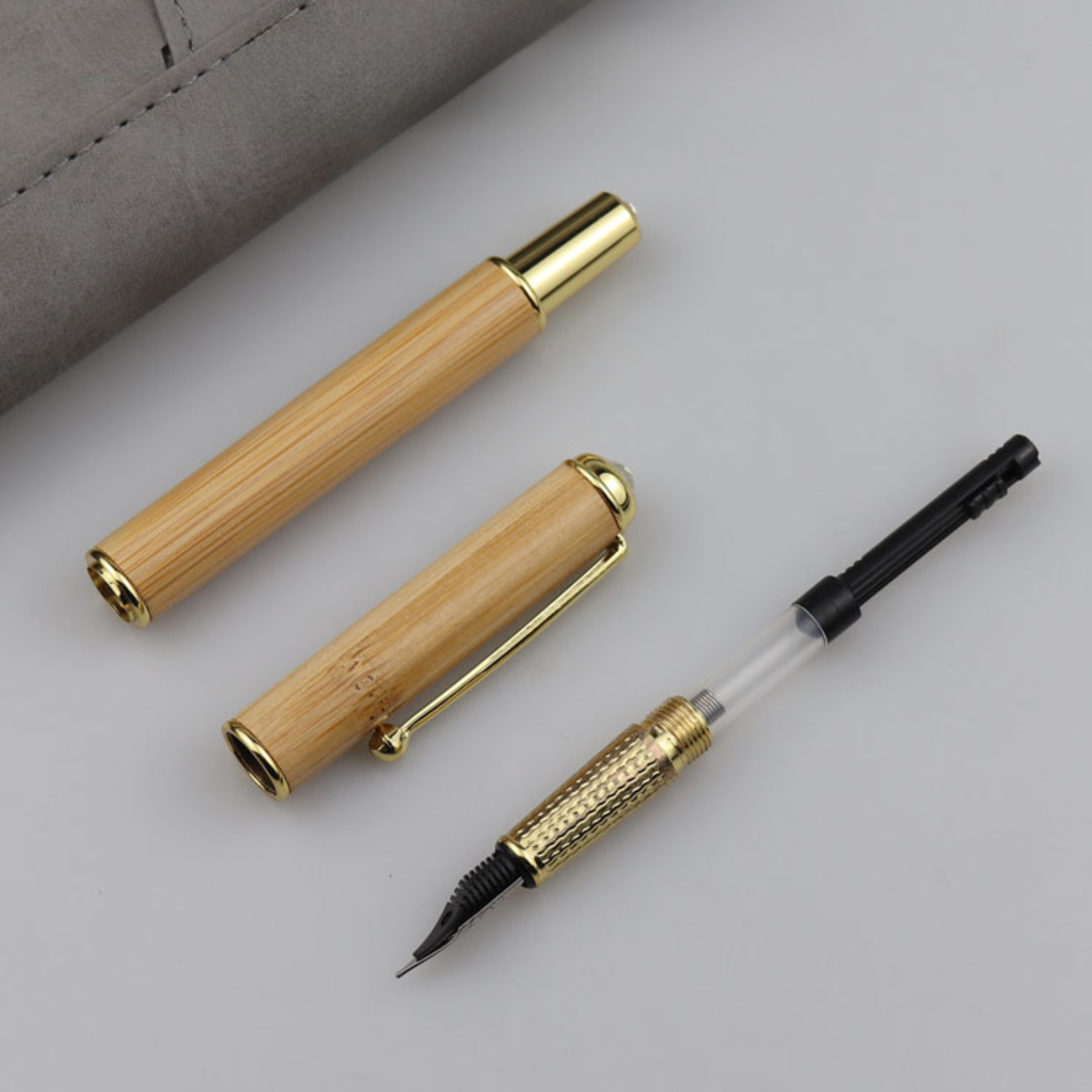 Natural Bamboo Fountain Pen Gift Set3