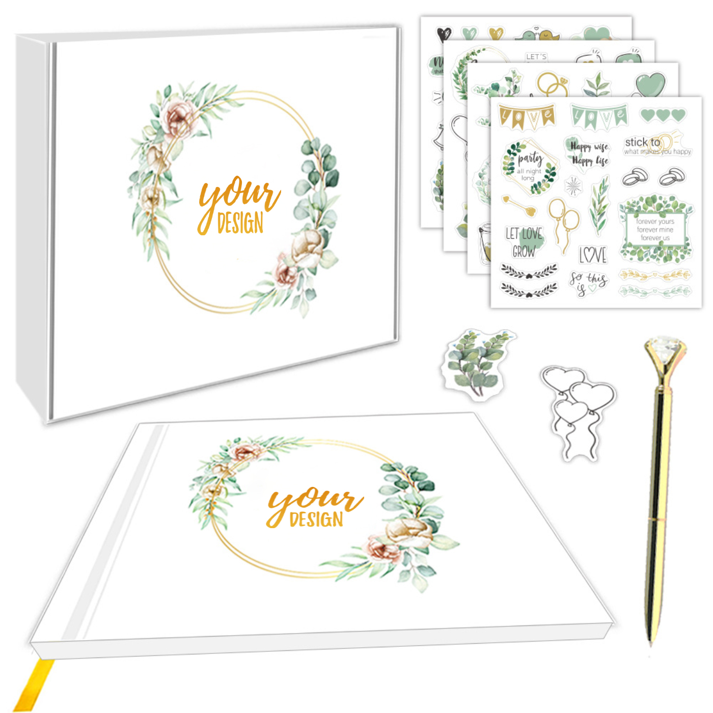 Wedding Guest Book Set