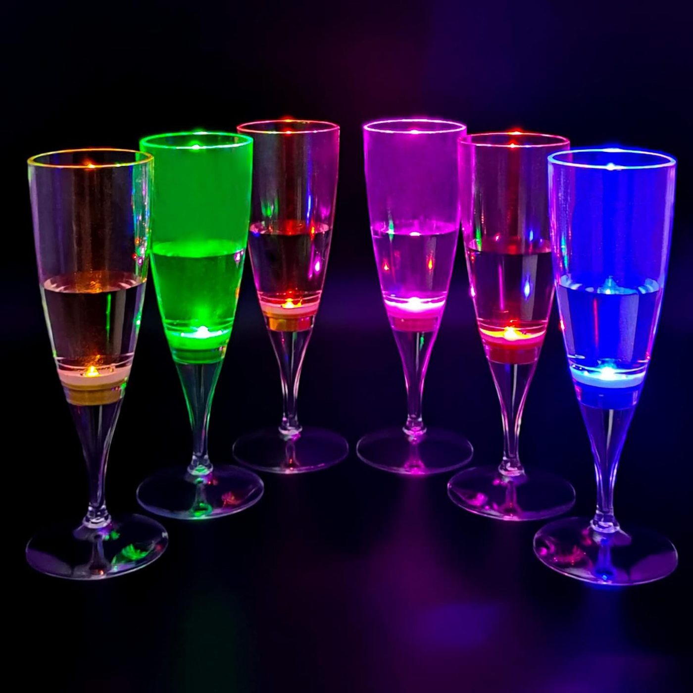 LED Light Up Champagne Glasses1