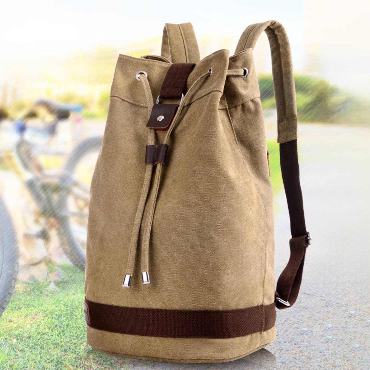 Canvas Drawstring Backpack4