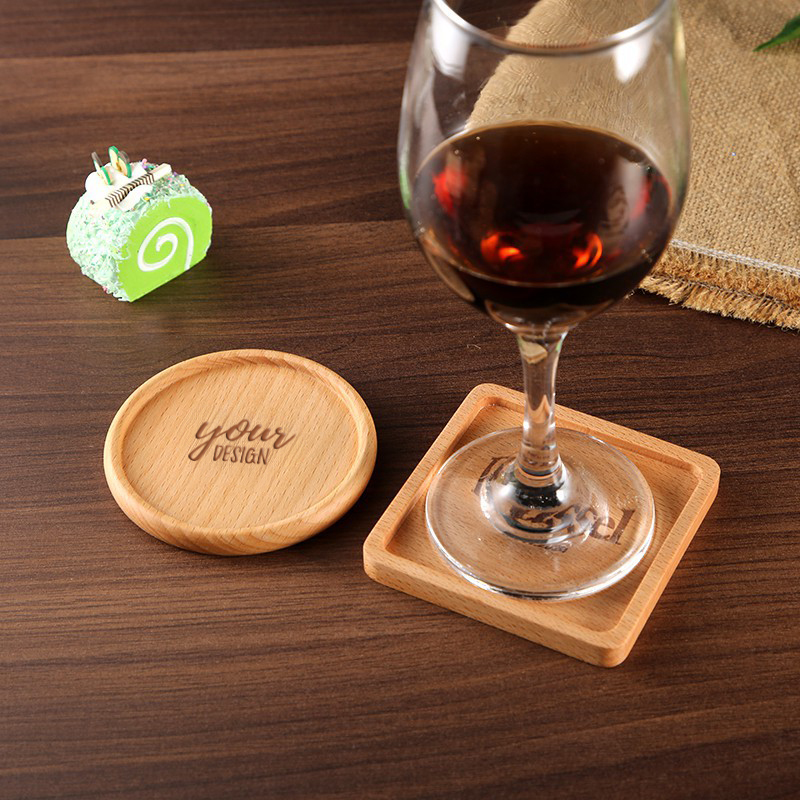 Custom Wood Drink Coaster