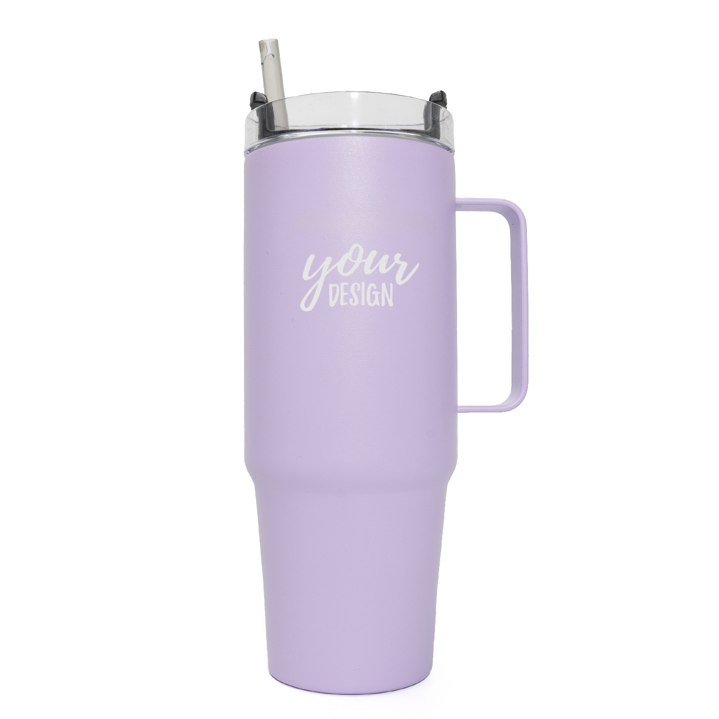 30 oz. Insulated Cup With Handle And Straw