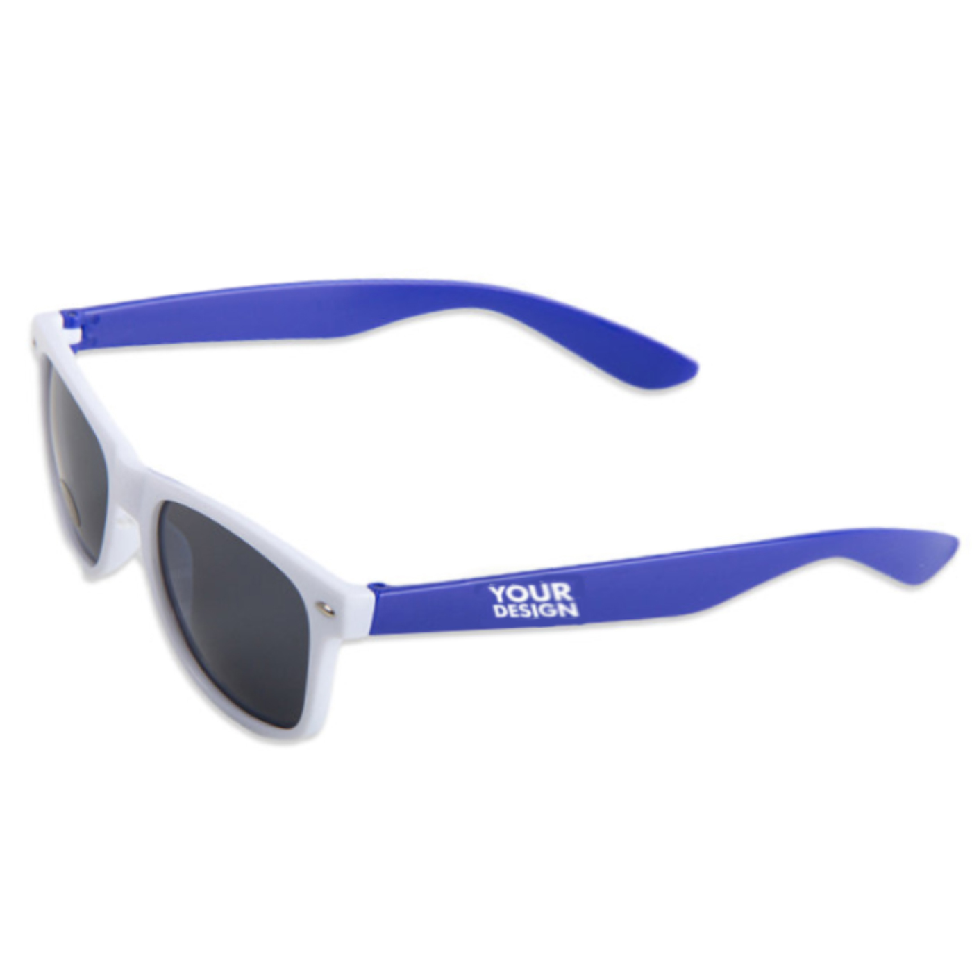 Promotional White Frame Neon Classic Sunglasses