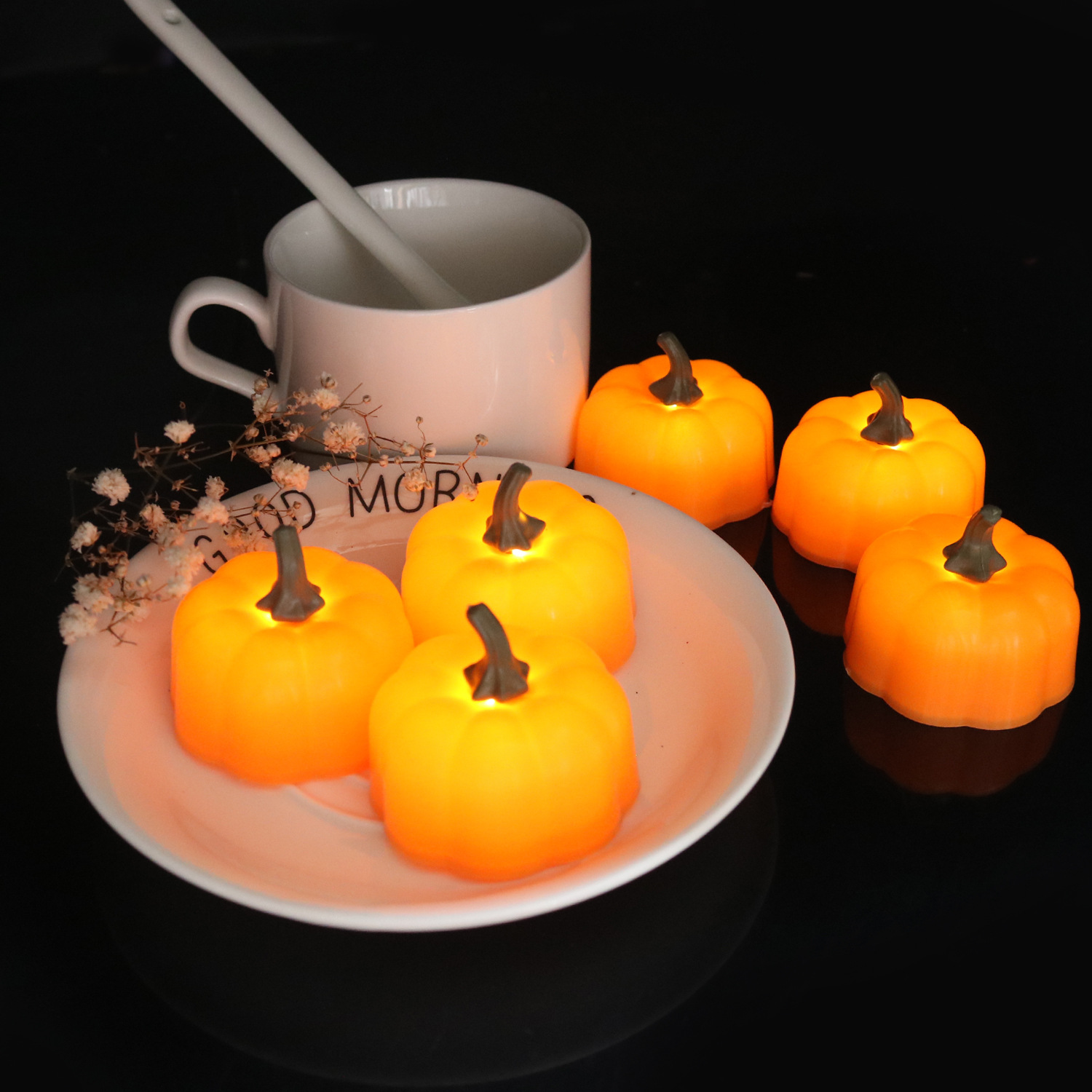 Halloween Pumpkin Tea Light2