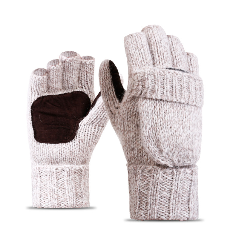 Wool Fingerless Pop-Top Gloves1