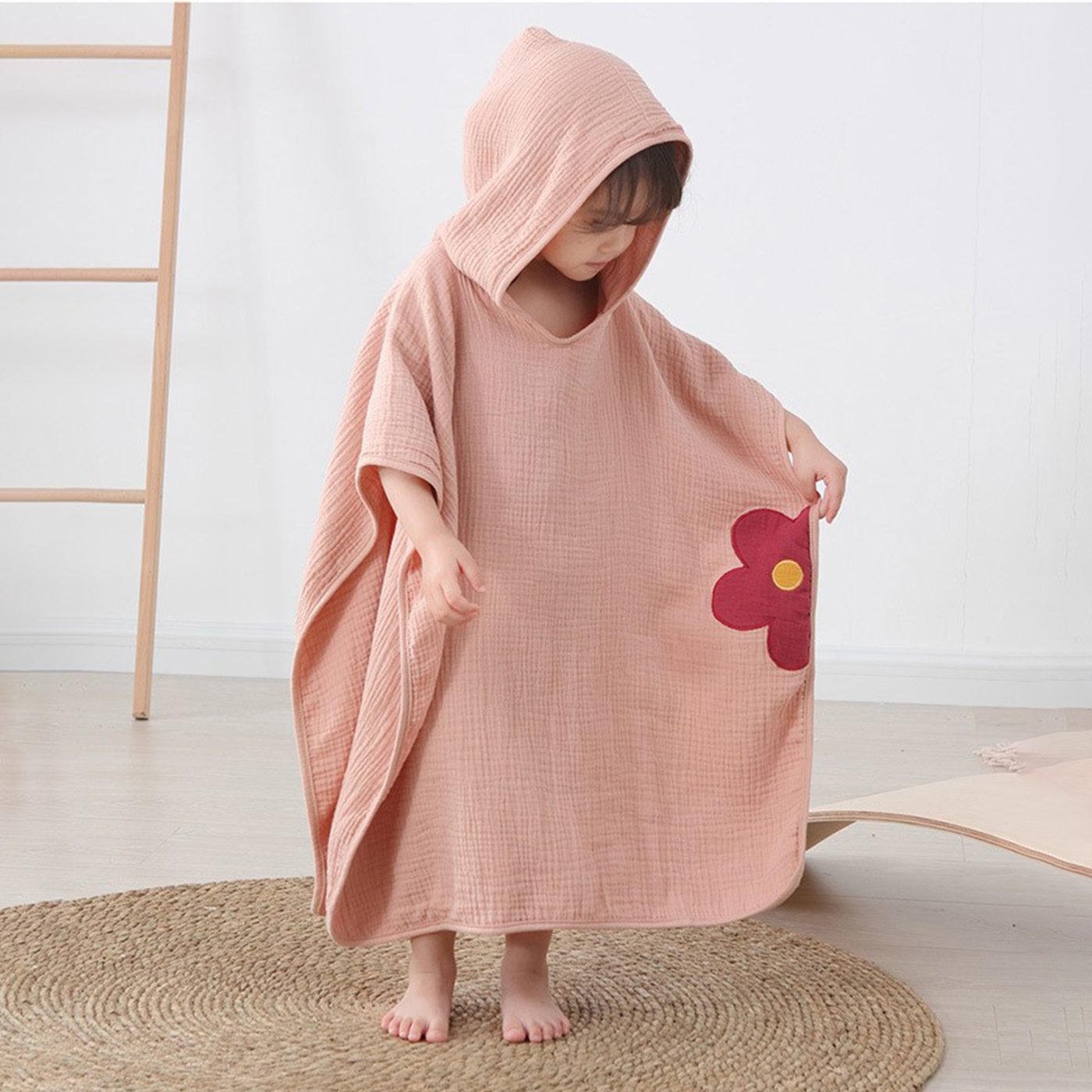 Hooded Baby Bath Poncho2