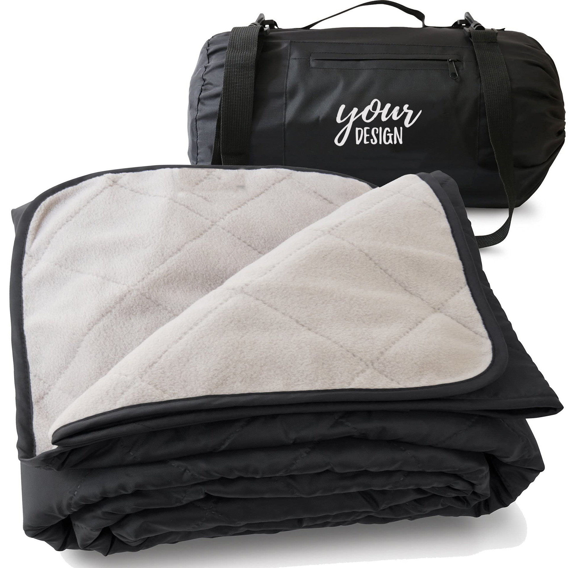 Polar Fleece Waterproof Outdoor Blanket