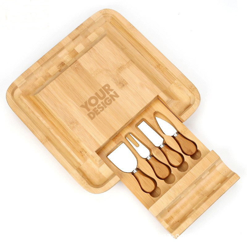 Bamboo Cheese Board And Knife Set