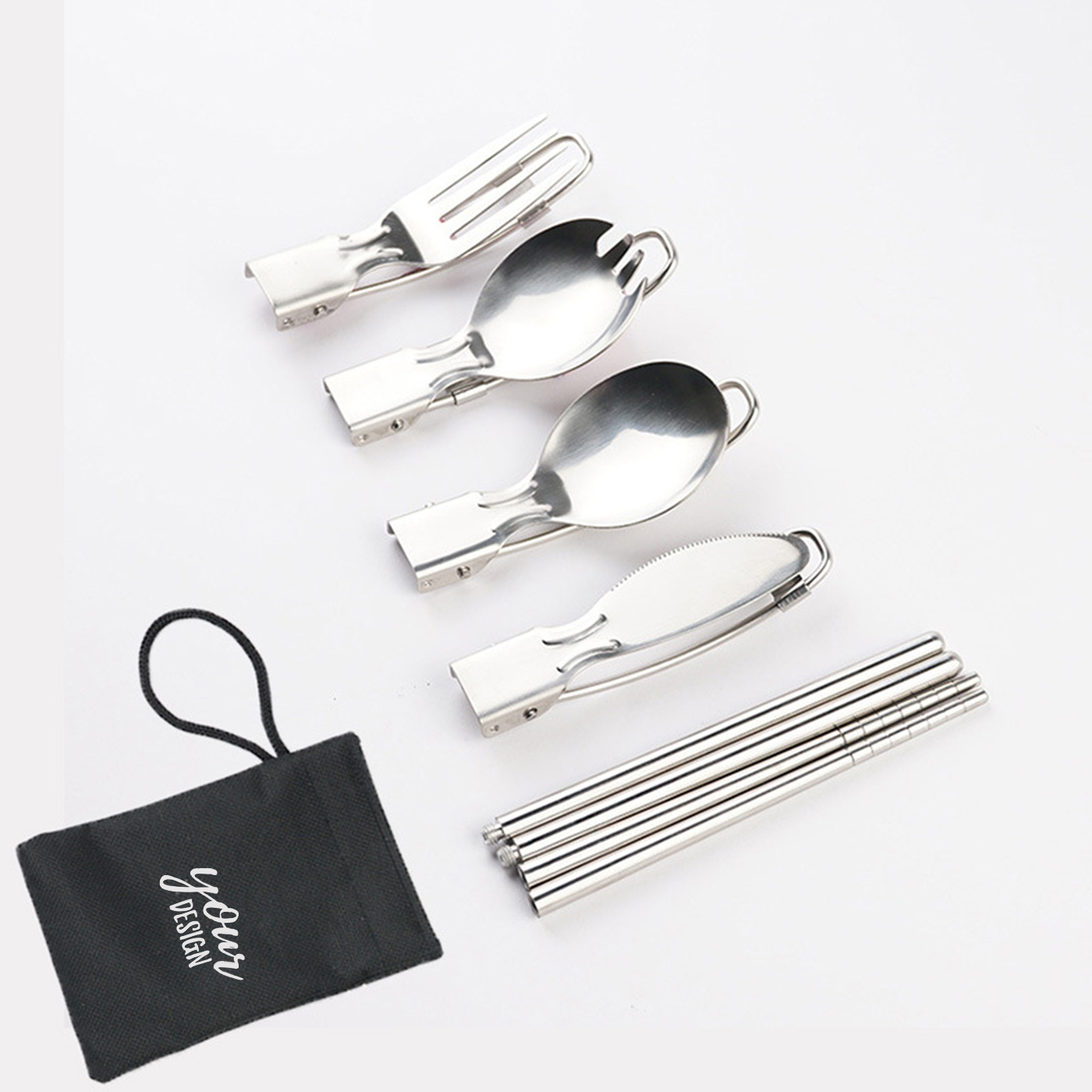 Folding Camping Cutlery Set