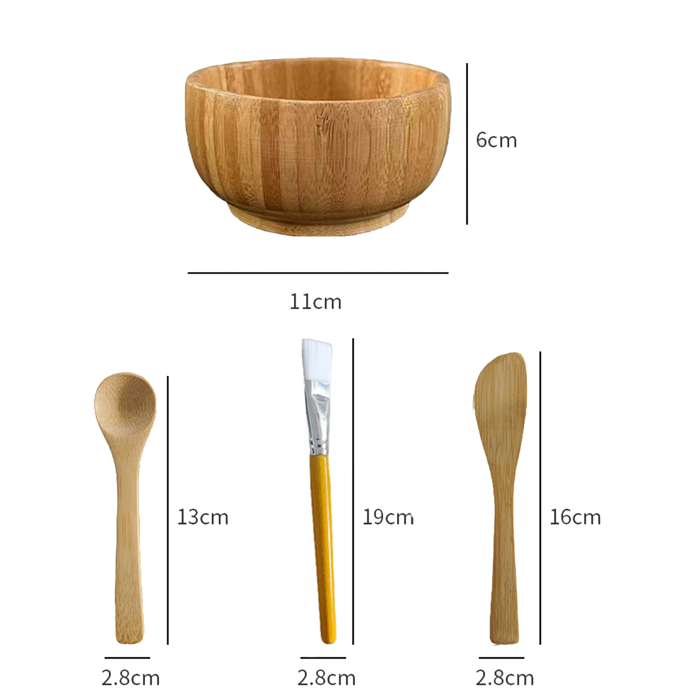 Bamboo Facial Mask Bowl Set2