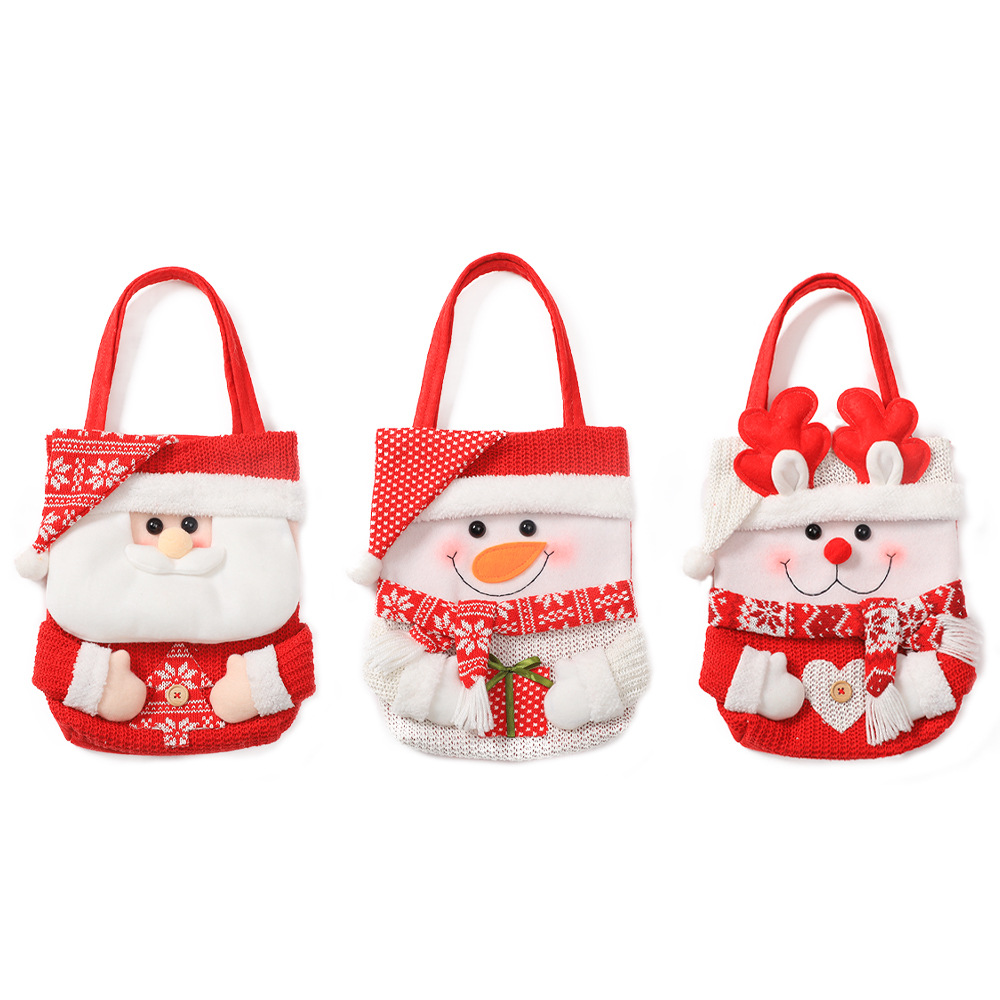 Custom Knitted Christmas Gift Bag