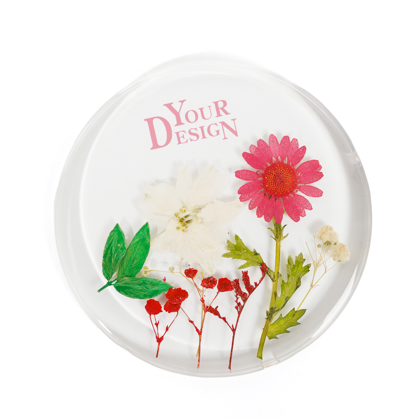 Natural Floral Resin Coaster1