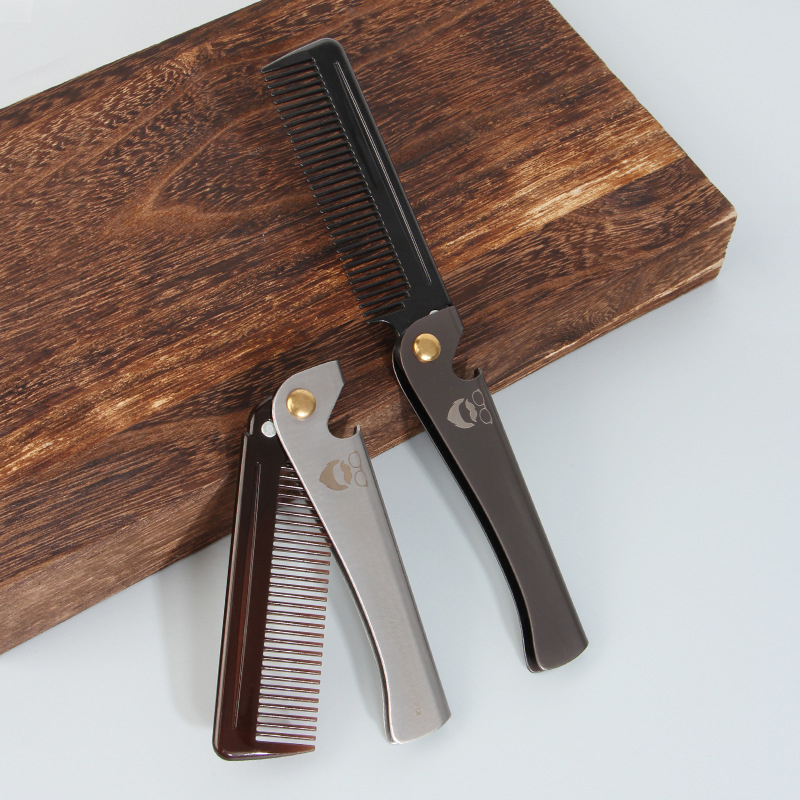 Custom Stainless Steel Folding Comb3