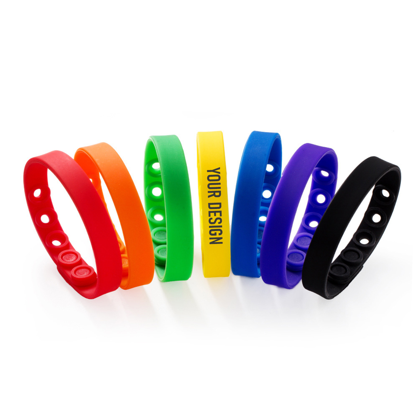 Custom Adjustable Silicone Wristband