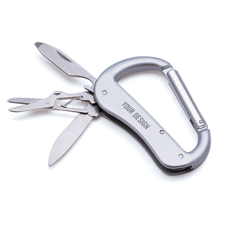 Multitool Carabiner With Pocket Knife