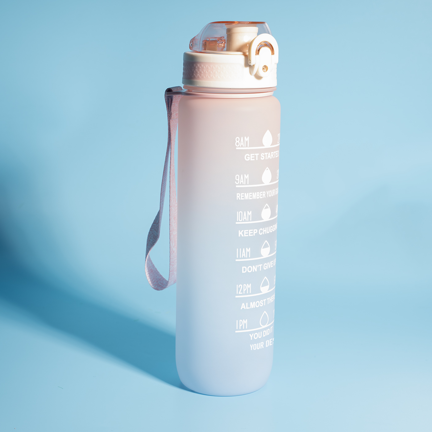 34 oz. Portable Water Bottle Time Scale