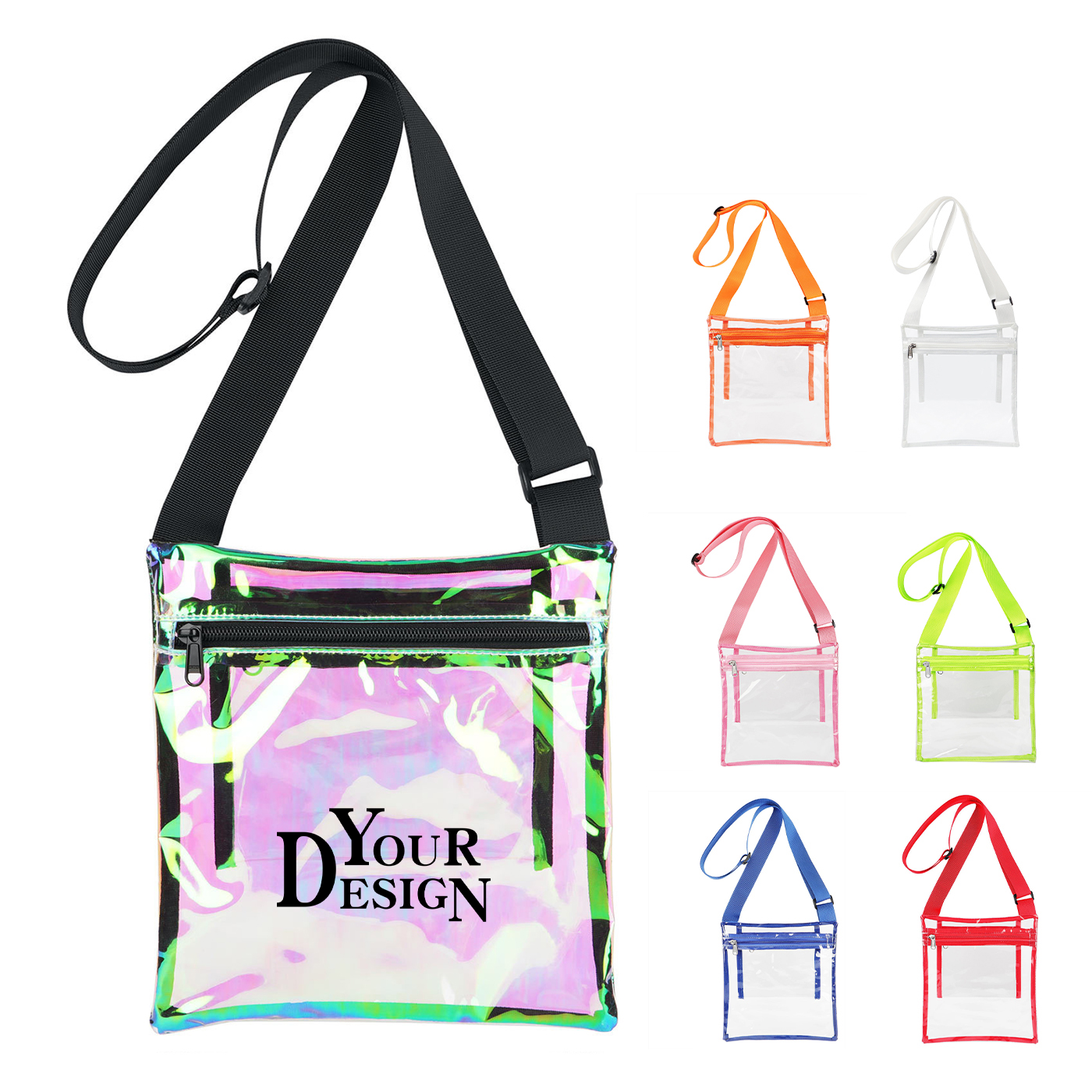 Holographic Clear Crossbody Bag