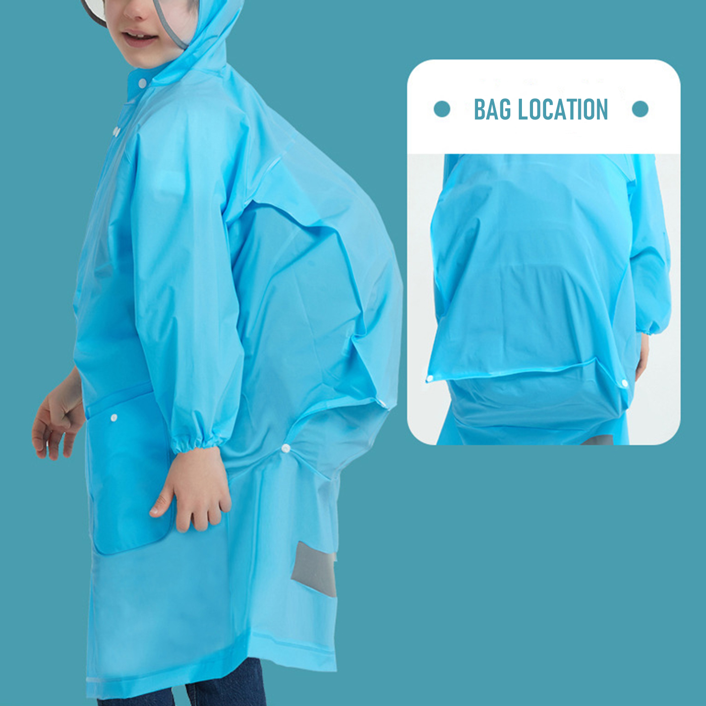 Custom EVA Kids Rain Coat2