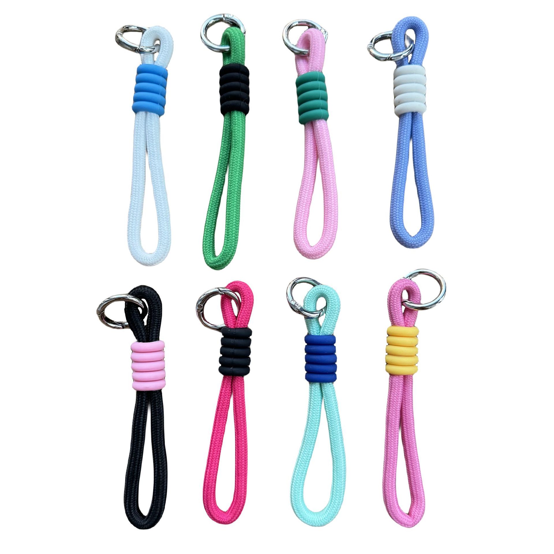 Double Layer Wrist Lanyard Keyring