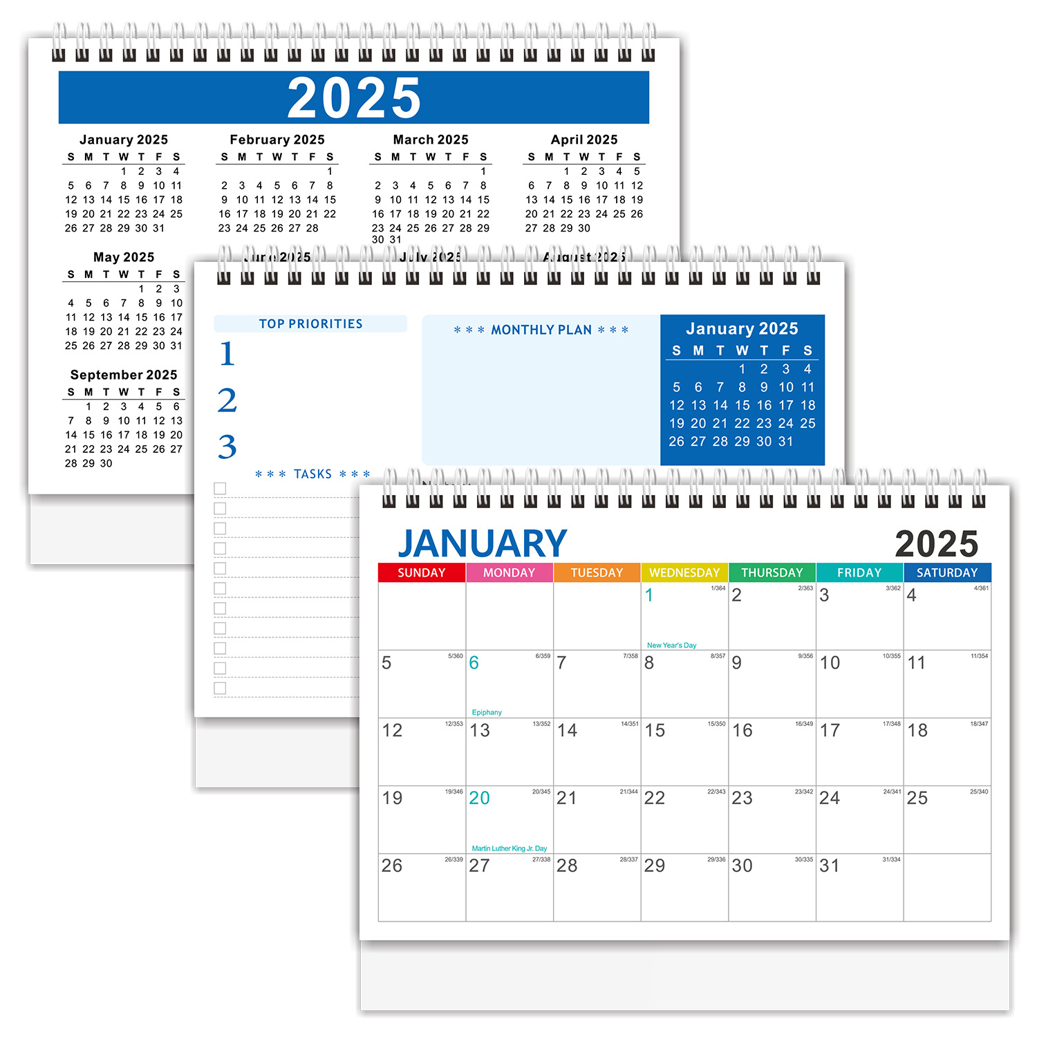 English Desk Flip Calendar2