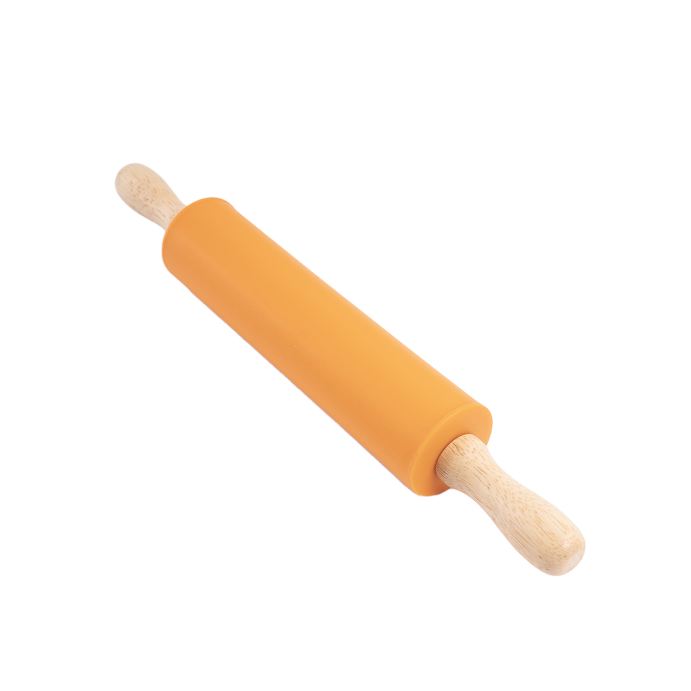 Custom Silicone Rolling Pin With Wooden Handle1