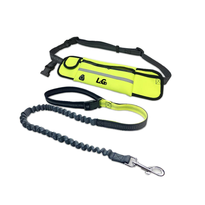 Hands Free Dog Leash With Pouch1