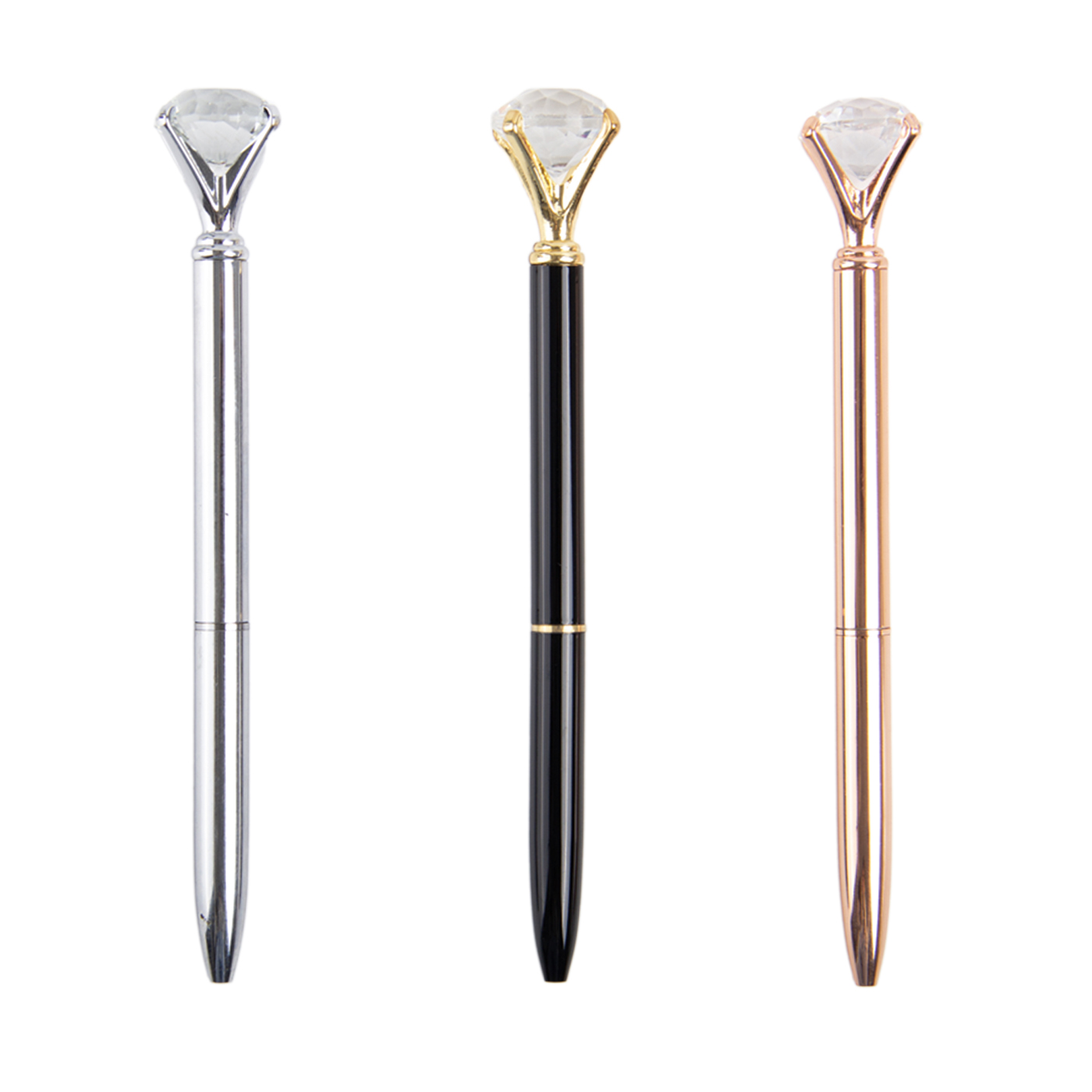Personalized Metal Ballpoint Pen With Diamond2