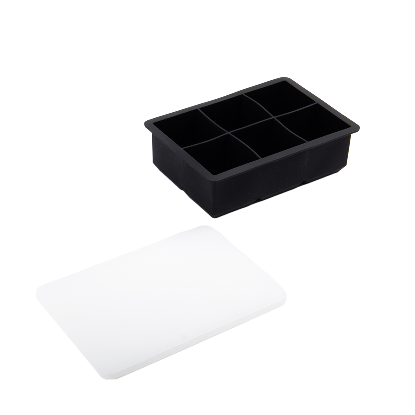 6 Grids Ice Cube Tray With Lid2