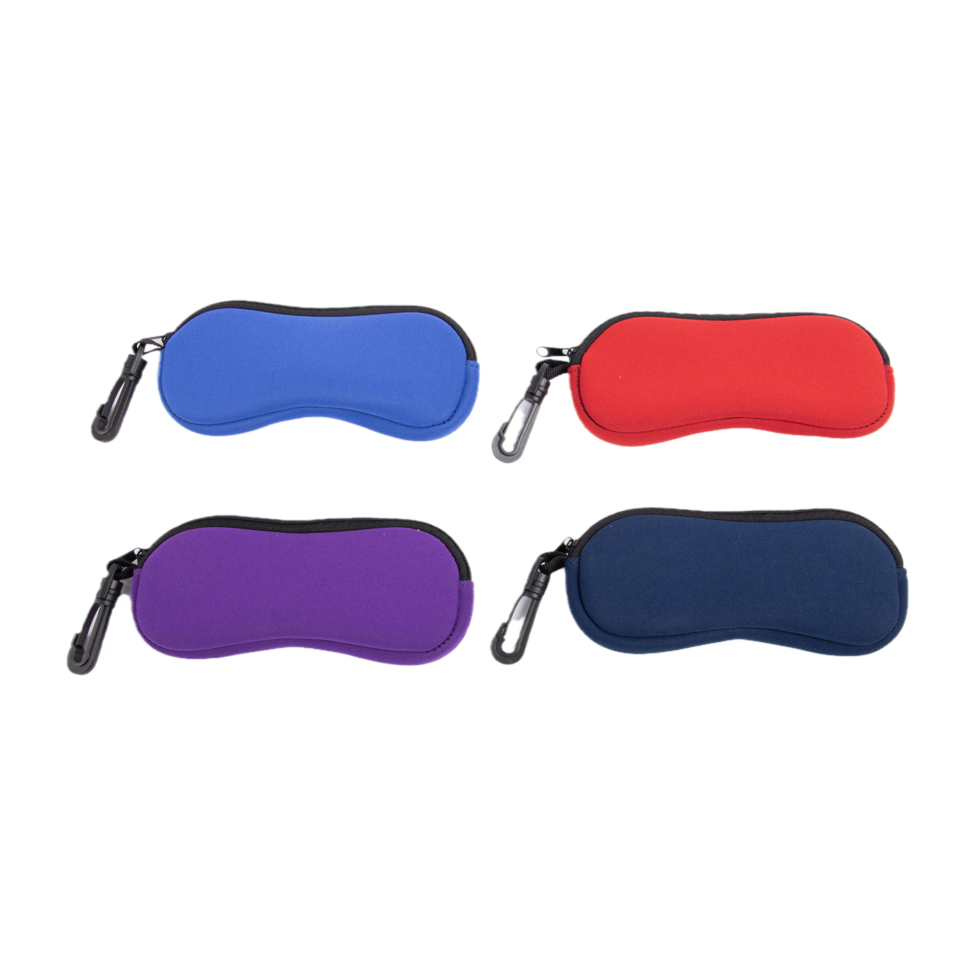 Custom Neoprene Eyeglasses Case With Carabiner2