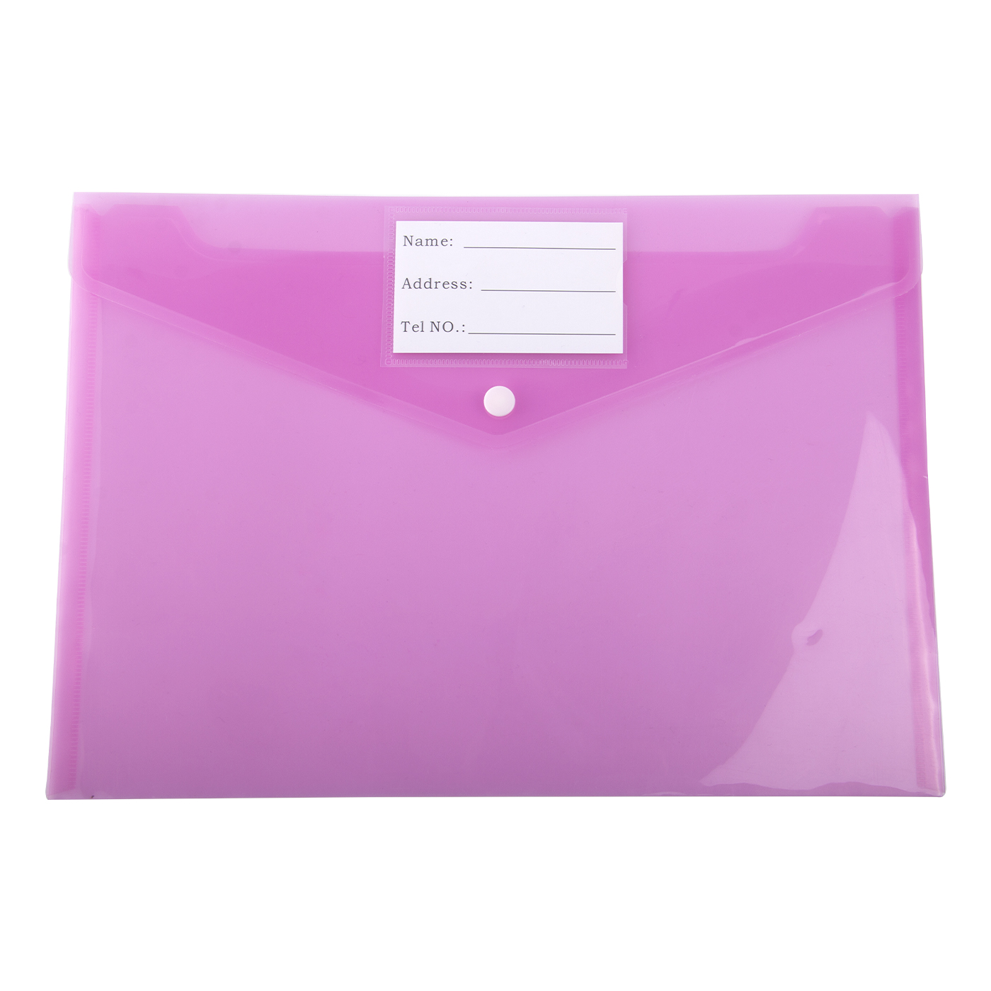 Clear Envelope Folder With Snap Button