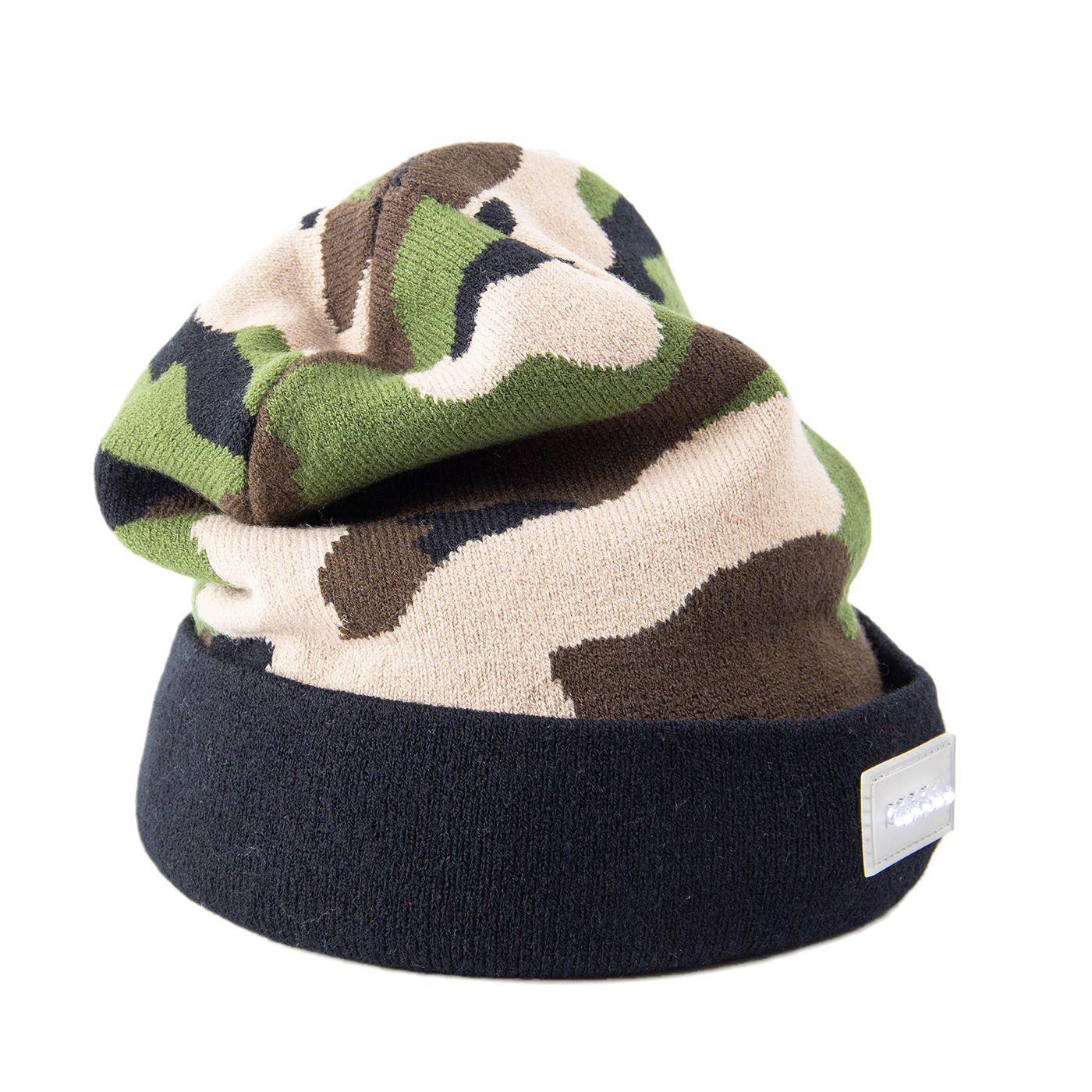 Camouflage Beanie With LED Light3