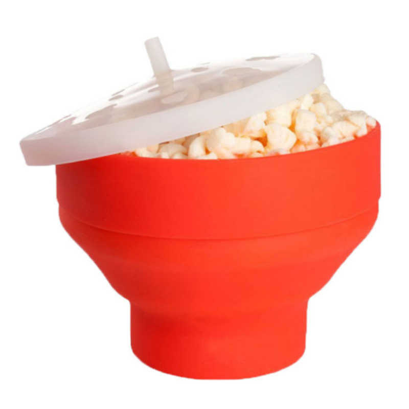 Collapsible Silicone Popcorn Bucket2