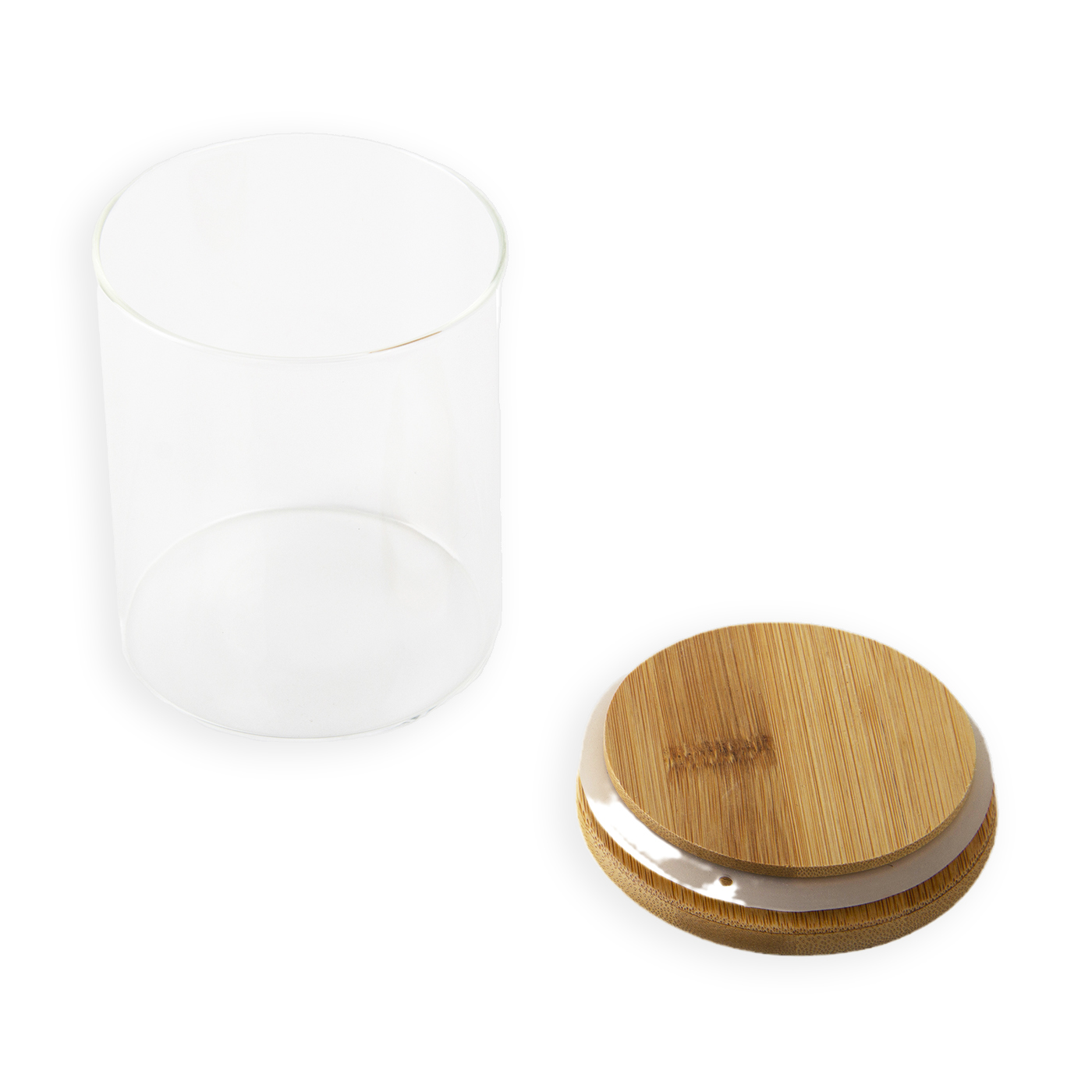 Glass Jar With Bamboo Lid2