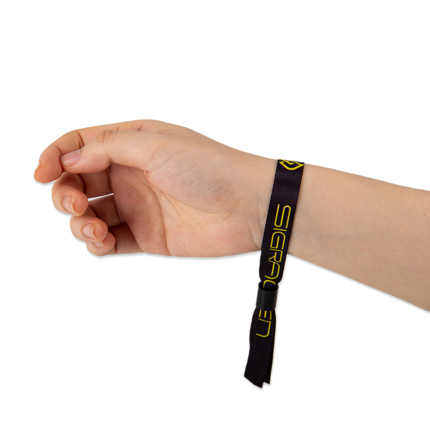 Custom One Time Use Polyester Slide Lock Wristband2