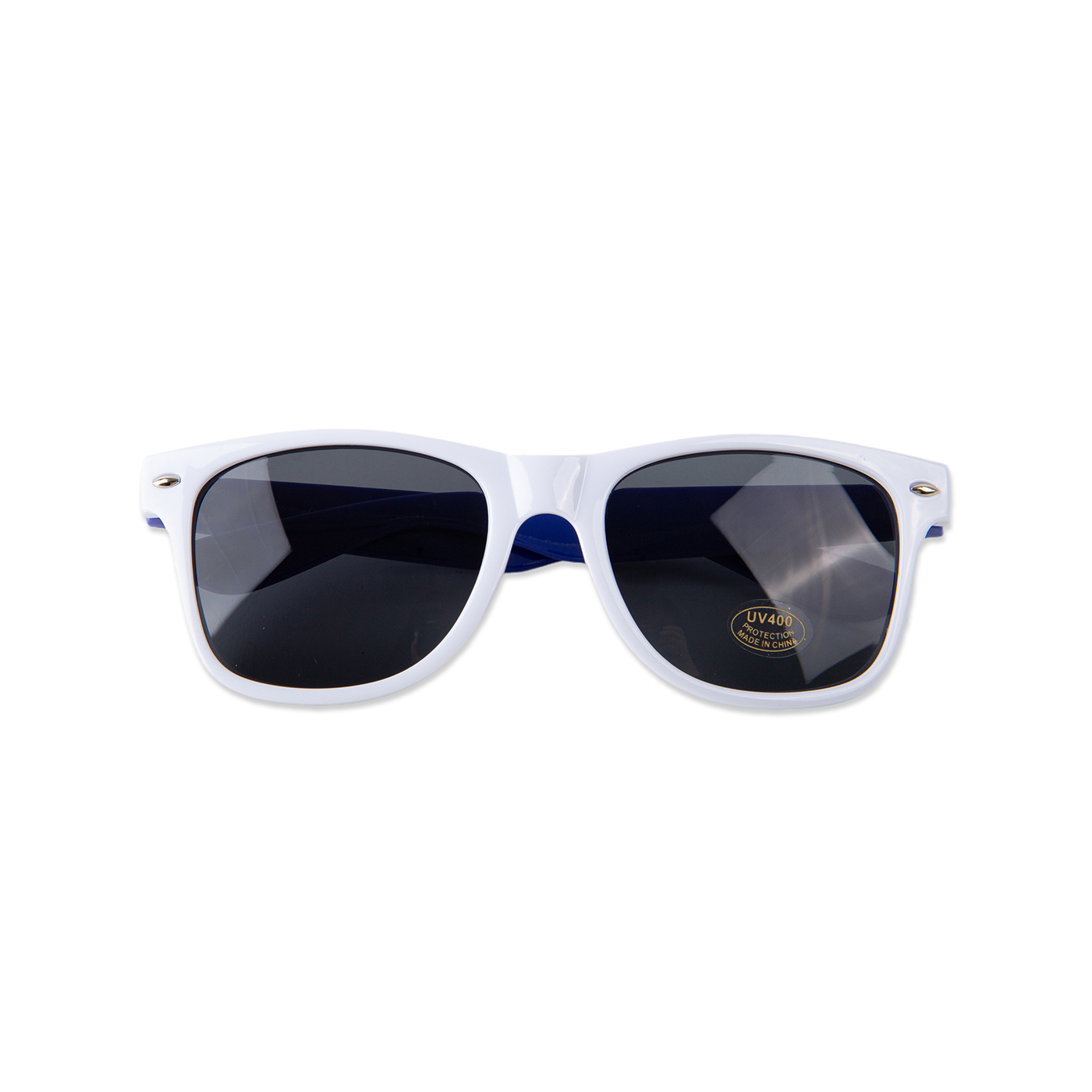 Promotional White Frame Neon Classic Sunglasses