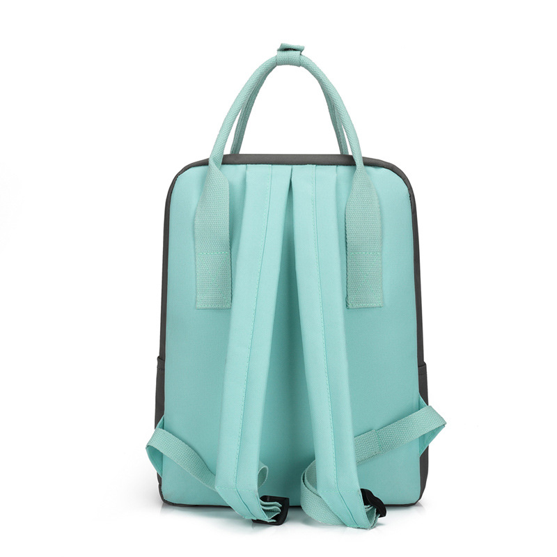 Double Handle Colored Square Backpack3
