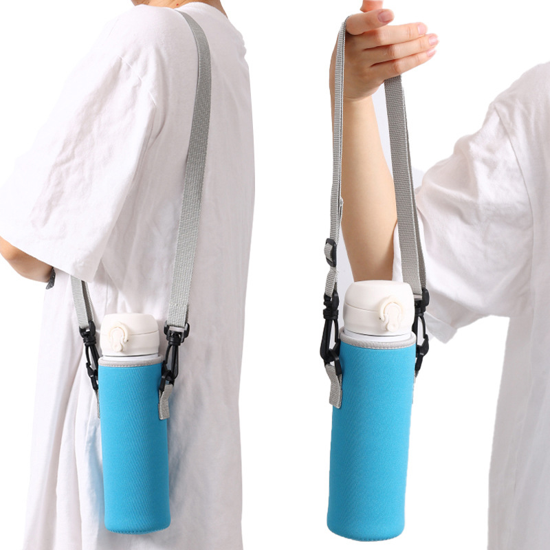 Neoprene Bottle Holder With Strap2