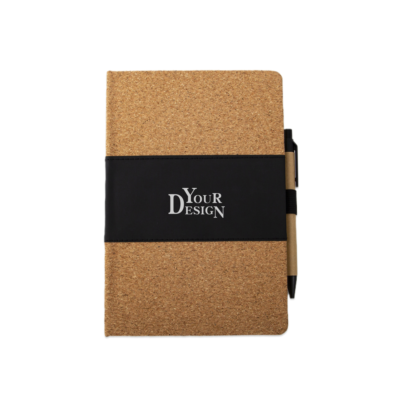 Eco Friendly A5 Cork Notebook With Pen Holder2