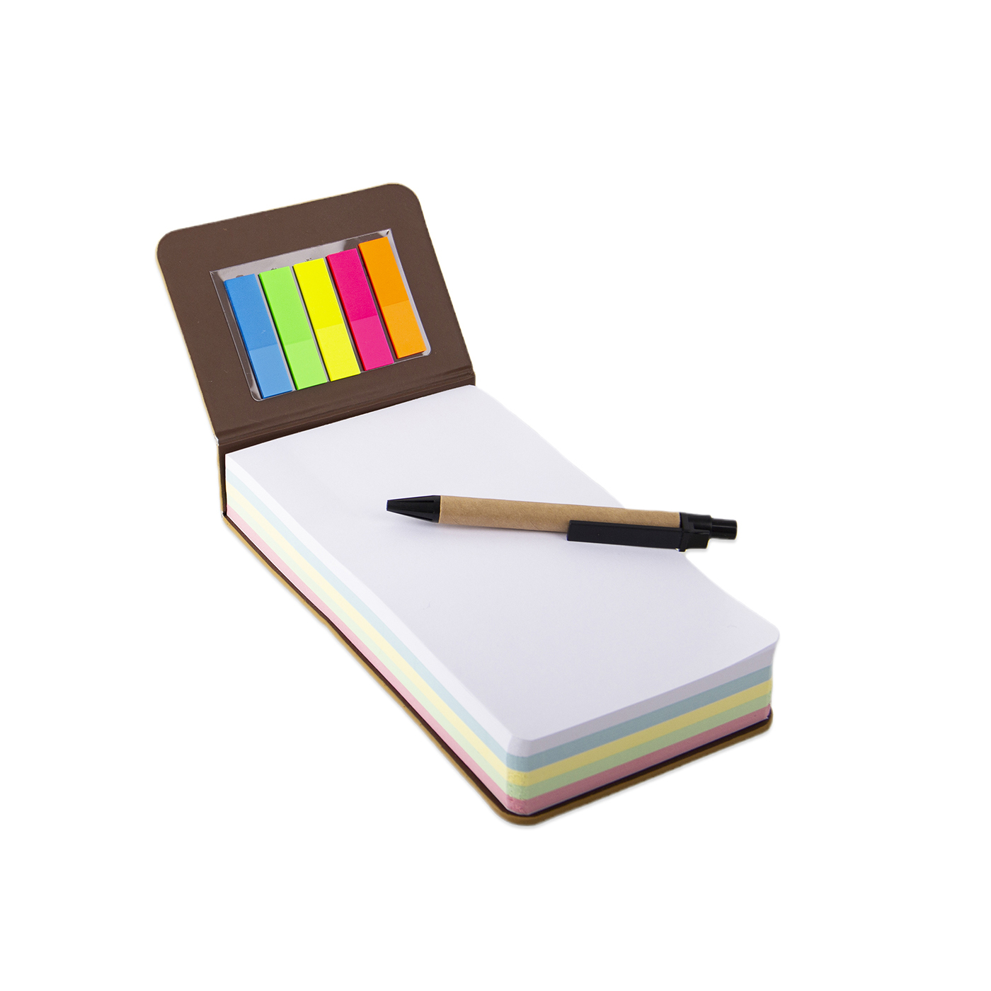 PU Leather Cover Memo Pad With Sticky Flags2