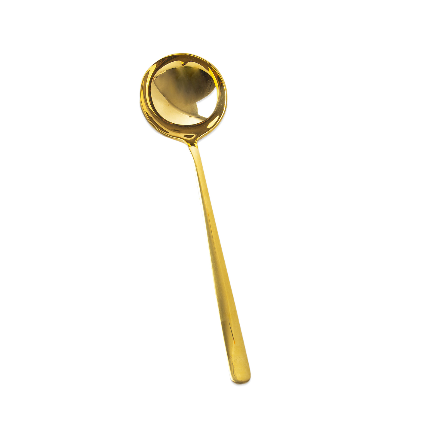 Stainless Steel Golden Round Spoon2