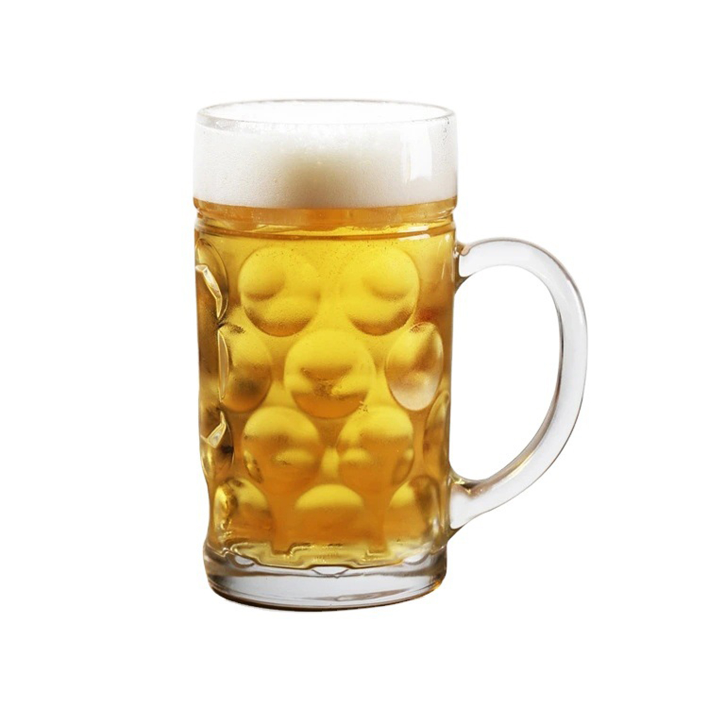 1L Large Capacity Glass Beer Mug