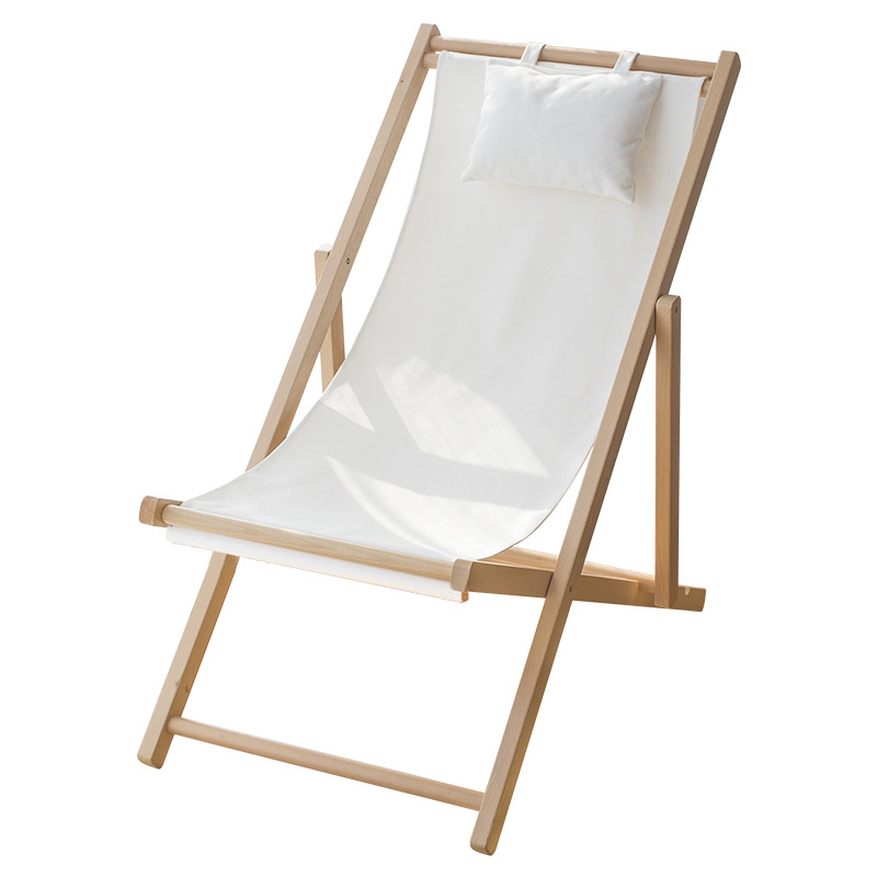 Foldable Wooden Beach Sling Chair3