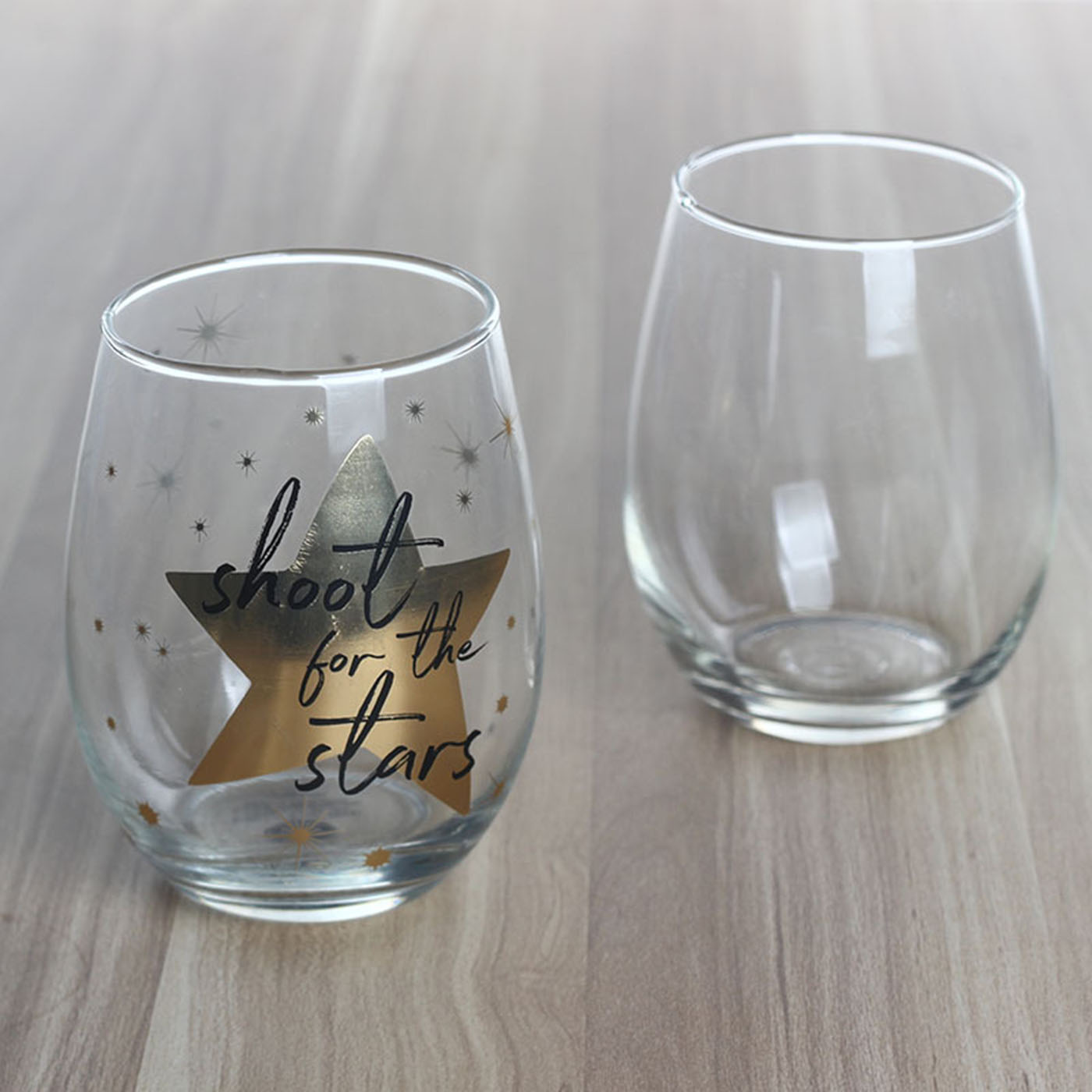 Custom Print Stemless Wine Glass1